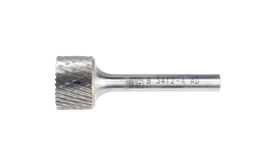 PFERD 24312 Carbide Bur | 3/4" Diameter | SCTI SB-15 | Cylindrical Shape B with End Cut | Double Cut