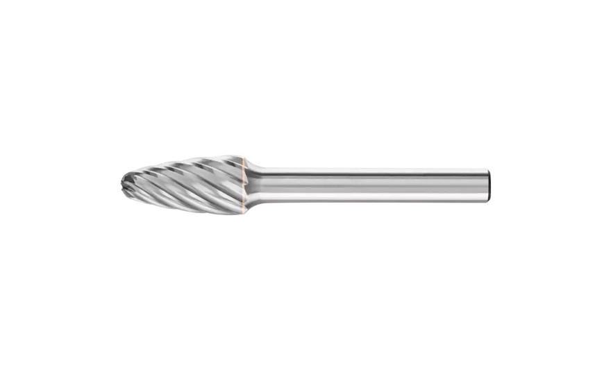 PFERD 24707 Carbide Bur | 3/8" Diameter | SCTI SF-3 | Tree Shape F with Radius End | INOX Cut