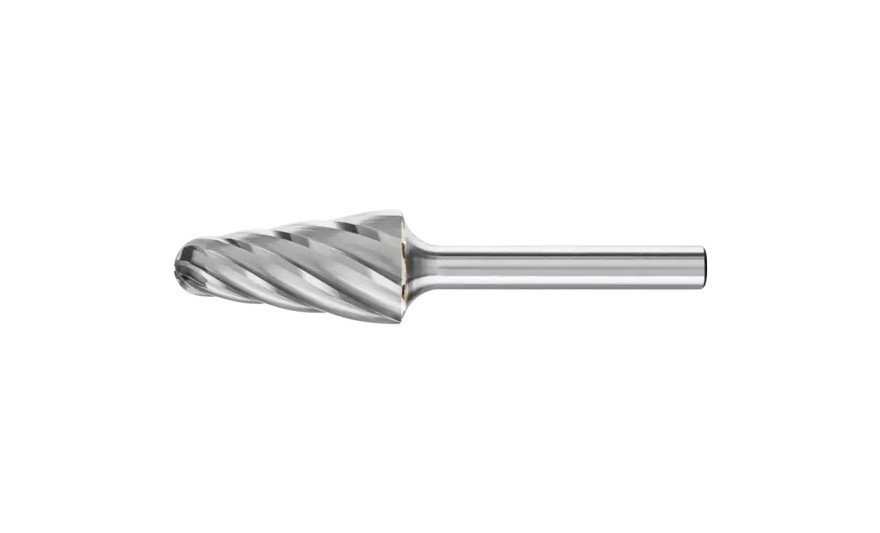 PFERD 25185 Carbide Bur | 5/8" Diameter | SCTI SL-6 | 14 Degree Taper Shape L with Radius End | ALU Cut