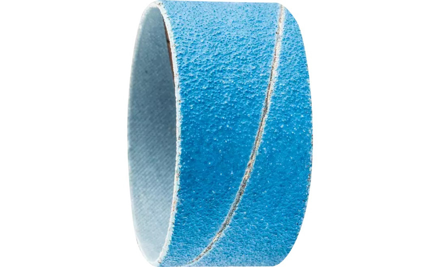 Pferd 41429 2-3/8" x 1-1/8" Abrasive Spiral Band | Cylindrical Shape | Zirconia Alumina Z-COOL 80 Grit | Box of 100