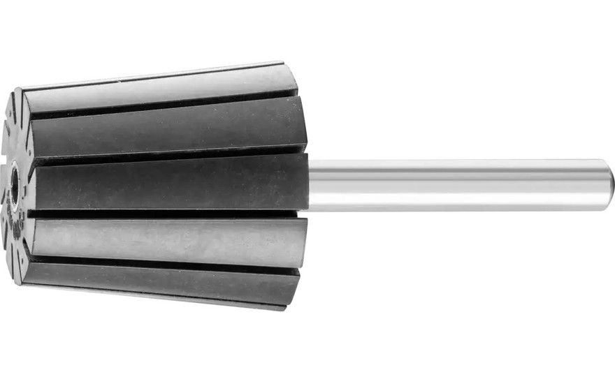 Pferd 42007 1-1/8" Policap Abrasive Rubber Drum Holder | Tapered Shape | 1/4" Shank | Box of 5