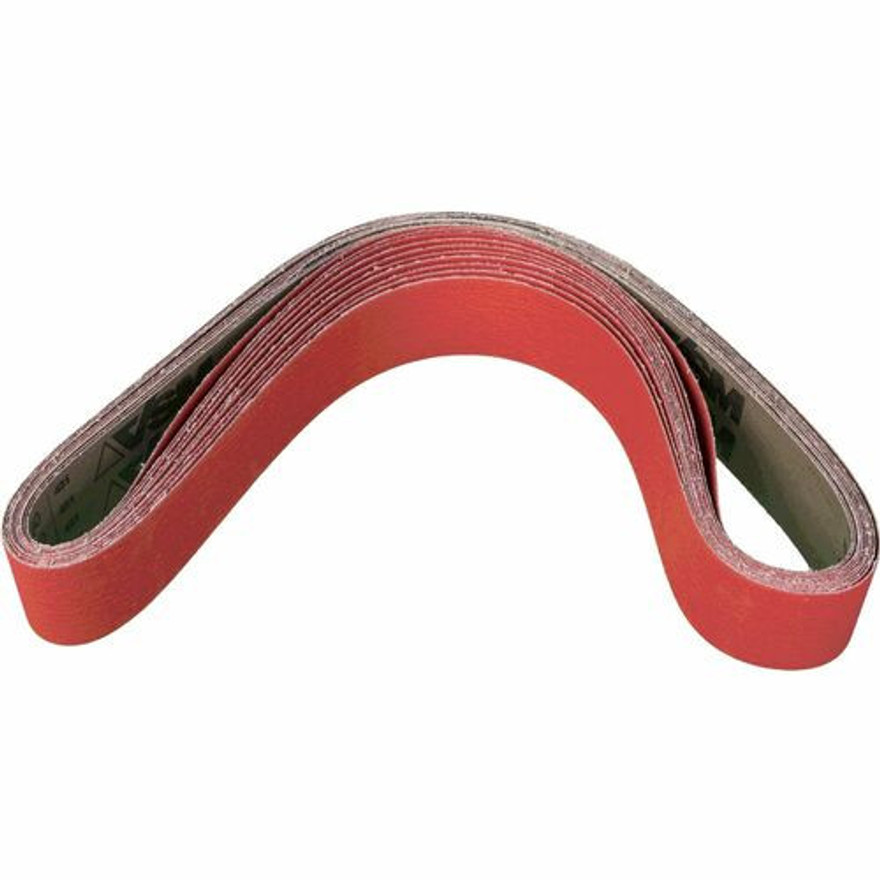 Pferd 49619 2-1/2" x 60" Coated Benchstand Belt | 60 Grit | Ceramic Oxide CO-COOL | Box of 10