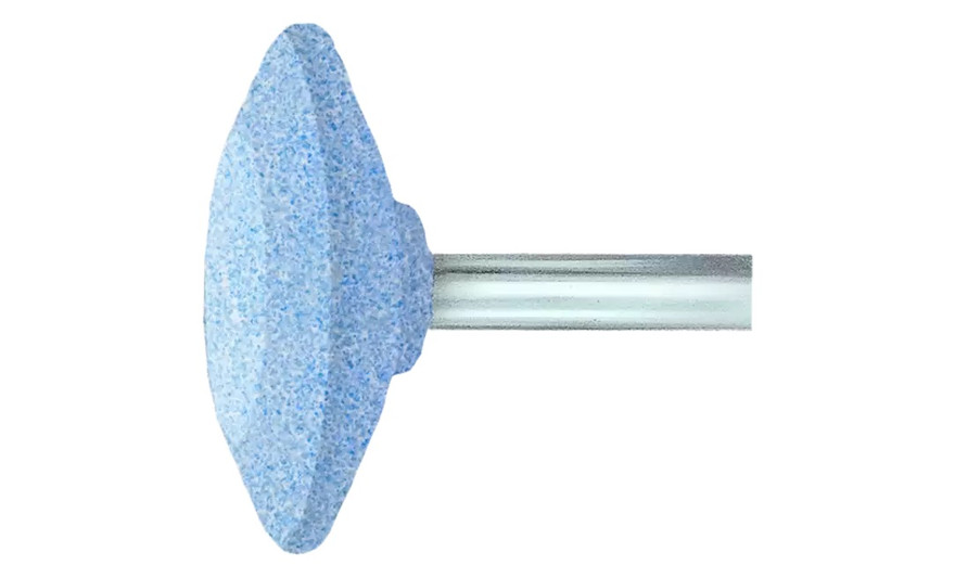 Pferd 30032 A36 Vitrified Mounted Point | 1/4" Shank | Ceramic Oxide 80 Grit | Tough | 1-5/8" Point Diameter | Box of 10