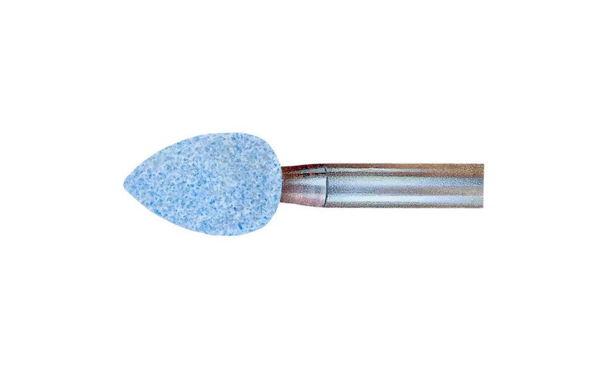 Pferd 30054 B42 Vitrified Mounted Point | 1/8" Shank | Ceramic Oxide 80 Grit | Tough | 1/2" Point Diameter | Box of 10