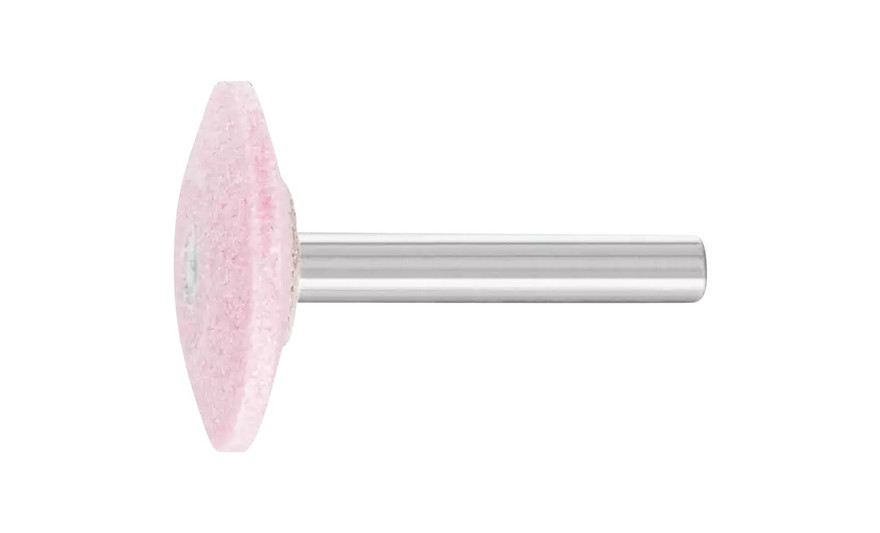 Pferd 31234 A37 Vitrified Mounted Point | 1/4" Shank | Aluminum Oxide 60 Grit | Steel Edge | 1-1/4" Point Diameter | Box of 5