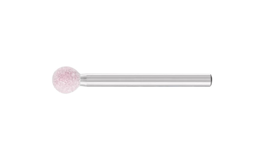 Pferd 32827 B125 Vitrified Mounted Point | 1/8" Shank | Aluminum Oxide 100 Grit | Steel Edge | 1/4" Point Diameter | Box of 10