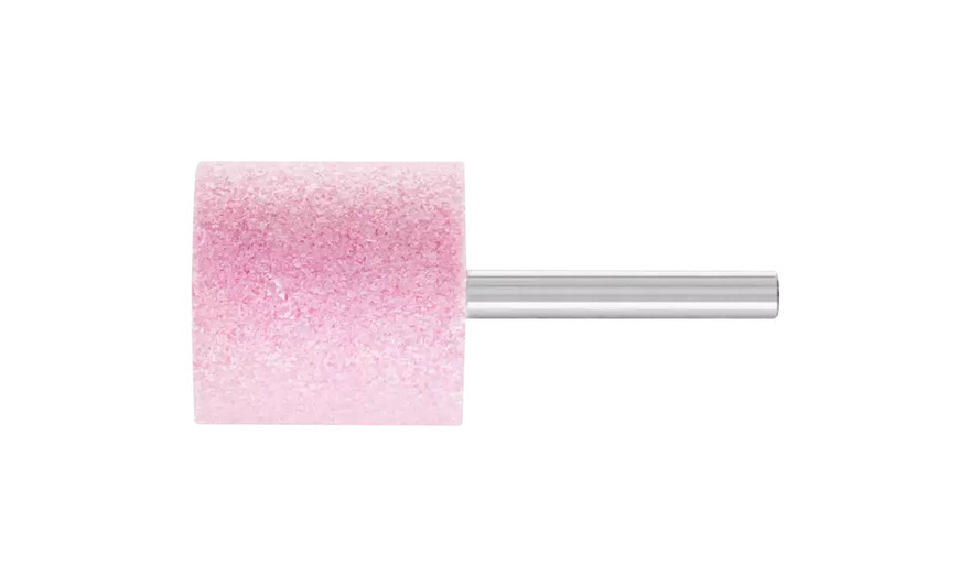 Pferd 34463 W238 Vitrified Mounted Point | 1/4" Shank | Aluminum Oxide 60 Grit | Steel Edge | 1-1/2" Point Diameter | Box of 5
