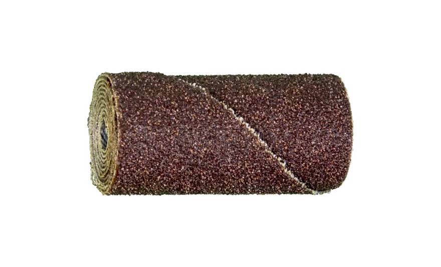 Pferd 41776 1" x 2" Poliroll Cartridge Roll | Cylindrical Shape | 1/4"Arbor Hole Untapered Type | Aluminum Oxide 60 Grit | Box of 25