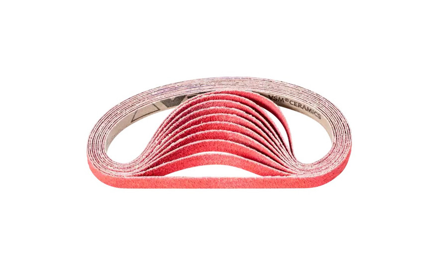 Pferd 49538 1/2" x 18" Coated File Belt | Ceramic Oxide CO-COOL 60 Grit | Box of 50