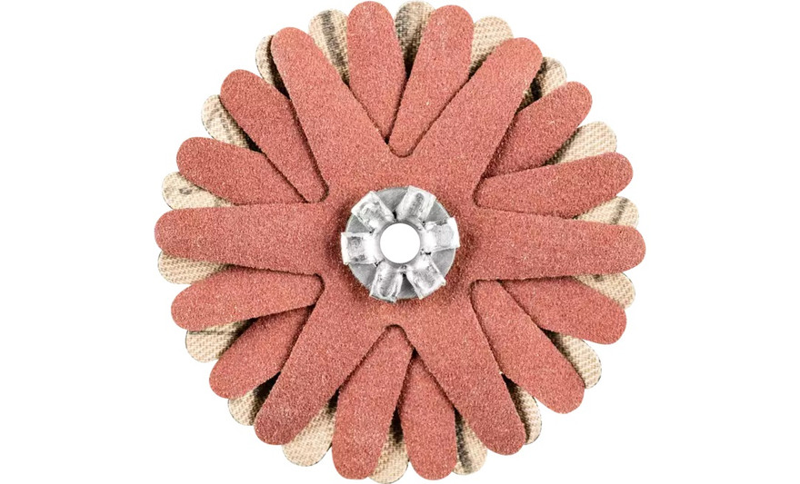 Pferd 44019 2" Polistar Tube Flap Wheel | 7,650 Max. RPM | 4mm Bore | Aluminum Oxide 320 Grit | Box of 10