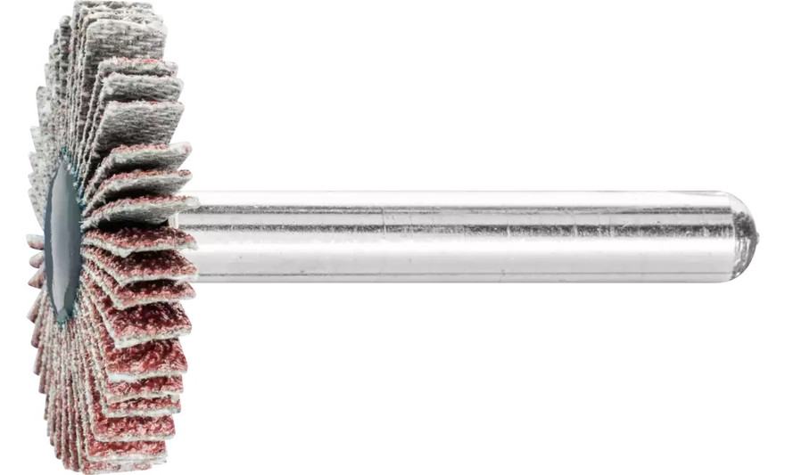 Pferd 45007 1-3/16" x 1/4" Mounted Flap Wheel | 1/4" Shank | 25,000 Max. RPM | Aluminum Oxide 60 Grit | Box of 10