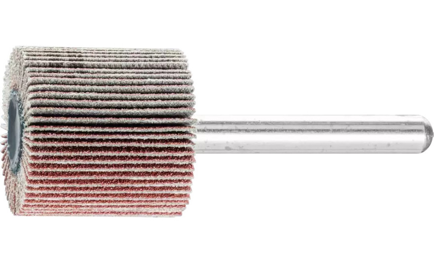 Pferd 45467 1" x 1" Mounted Flap Wheel | 1/4" Shank | 25,000 Max. RPM | Zirconia Z-COOL 120 Grit | Box of 10