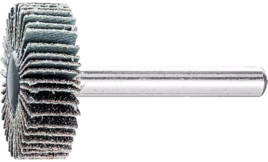 Pferd 45416 1" x 1/2" Mounted Flap Wheel | 1/4" Shank | Silicon Carbide 80 Grit 80 Grit | Box of 10