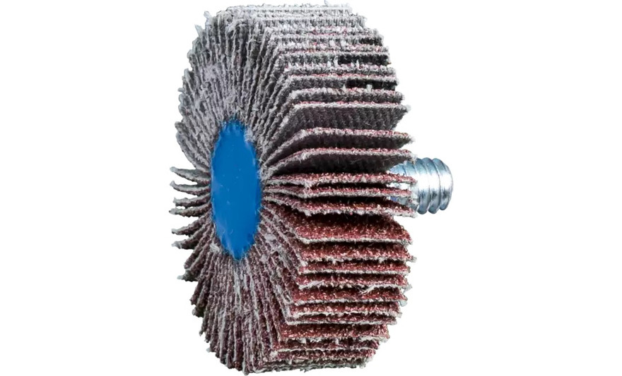 Pferd 45330 1-1/2" x 1/2" Quick Change Flap Wheel | 1/4-20" Thread | 23,000 Max. RPM | Aluminum Oxide 60 Grit | Box of 10