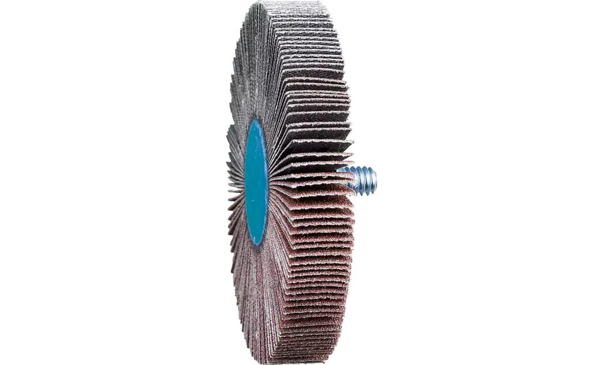 Pferd 45432 3" x 1/2" Quick Change Flap Wheel | 1/4-20" Thread | 20,000 Max. RPM | Aluminum Oxide 120 Grit | Box of 10