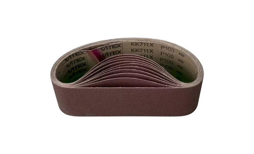 Pferd 49254 3" x 24" Abrasive Coated Portable Belt | Aluminum Oxide 100 Grit | Box of 10