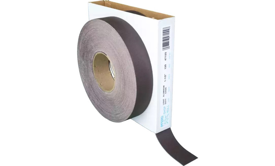 Pferd 47155 1-1/2" Abrasive Shop Roll Resin/Resin Light Duty | 50 Yard Roll | Aluminum Oxide 120 Grit | Box of 1