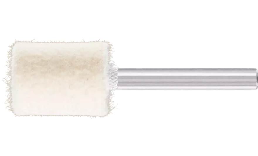 Pferd 48525 3/4" x 1" Polishing Felt Point | Cylindrical Shape | 23,500 Max. RPM | 1/4" Shank Diameter | 1-5/8" Shank Length | Medium Grade | Sold by Box of 10