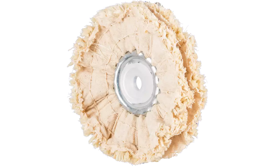 Pferd 48711 4" x 3/8" Polishing Cloth Ring | 6,100 Max. RPM | 3/8" Arbor Hole | Sisal Fabric | Sold by Box of 5