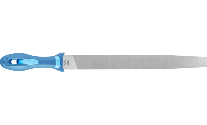 Pferd 11015P American Pattern 12" Machinist File | Flat with Handle| Smooth Cut 3 | DIY Packaged | Sold by Box of 5