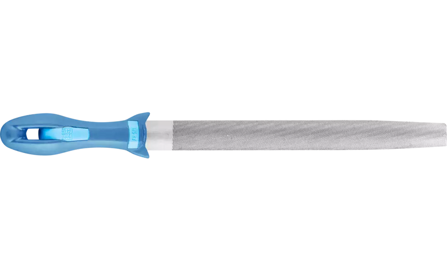 Pferd 11029P American Pattern 12" Machinist File | Half Round with Handle | Bastard Cut 1 | DIY Packaged | Sold by Box of 5