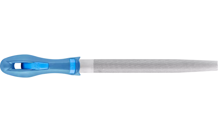 Pferd 11024P American Pattern 8" Machinist File | Half Round with Handle | Second Cut 2 | DIY Packaged | Sold by Box of 5