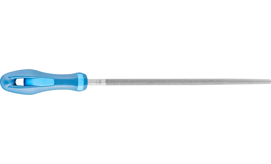 Pferd 11071P American Pattern 10" Machinist File | Round with Handle | Second Cut 2 | DIY Packaged | Sold by Box of 5