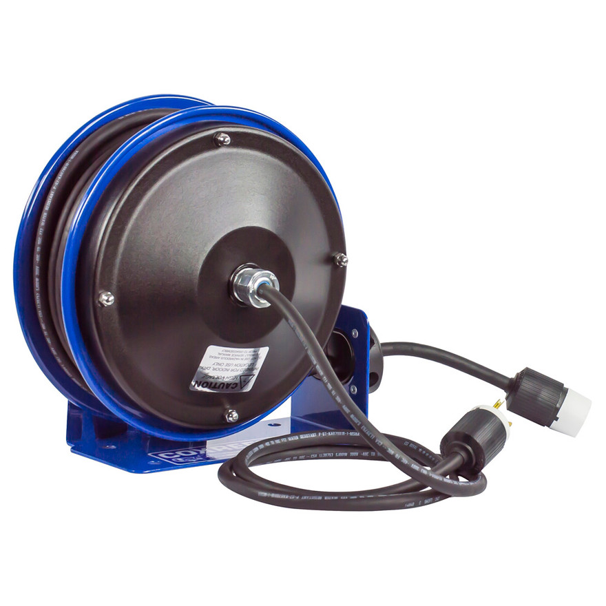 Coxreels PC10L-3016 Compact Efficient Heavy Duty Power Cord Reel | PC10 Series | 300 Volts | 30' Cord Length | 13 Amps | Less Cord