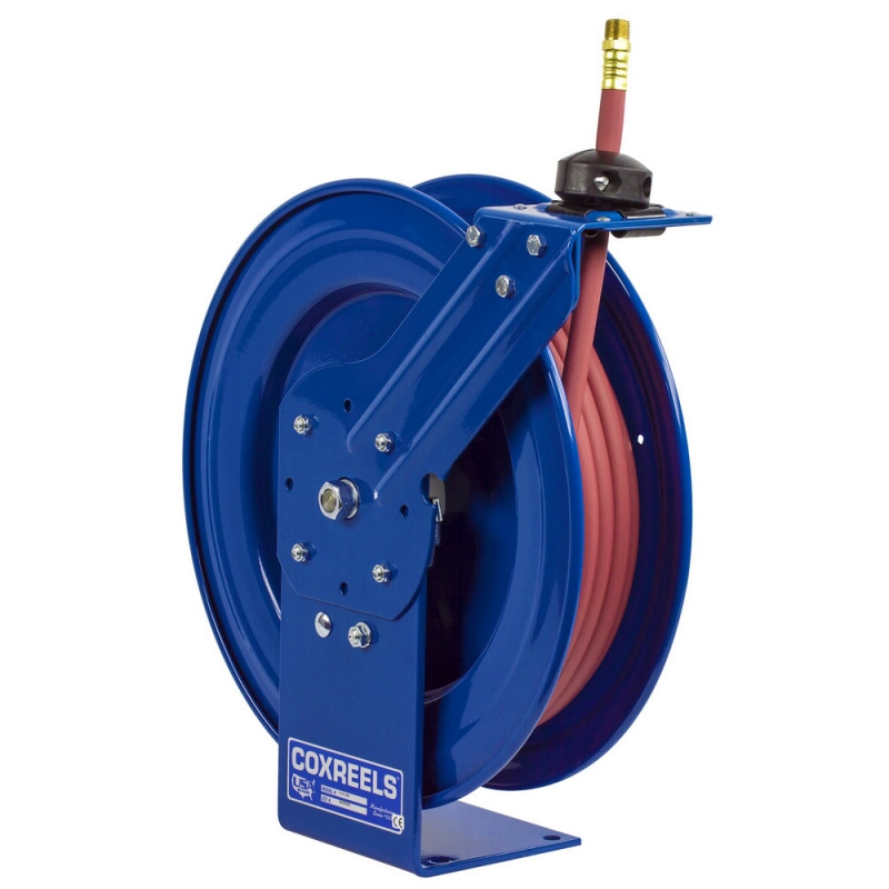 Coxreels P-MPL-425 Medium Pressure Spring Rewind Hose Reel | P Series | 1/2" Hose Diameter | 25' Hose Length | 2500 Max PSI | Less Hose