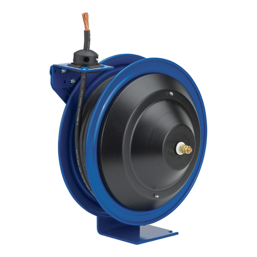Coxreels P-WC13-5004 Spring Rewind Welding Cable Reel | P-WC Series | 4GA Cable Gauge | 50' Cable Capacity | 600 Volts Coxreels P-WC13-5004 Spring Rewind Welding Cable Reel | P-WC Series | 4GA Cable Gauge | 50' Cable Capacity | 600 Volts