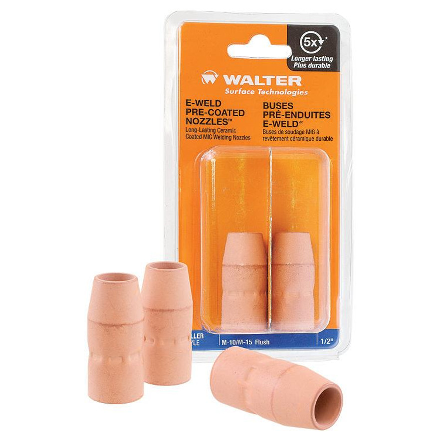 Walter Surface Technologies 54C033 E-Weld Pre-Coated Nozzle | Lincoln | 1/2" Diameter | Flush Position