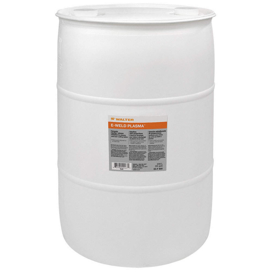 Walter Surface Technologies 53F608 E-WELD PLASMA Ceramic Anti-Spatter Solution | Liquid (Drum) | 600 lbs. Capacity Volume