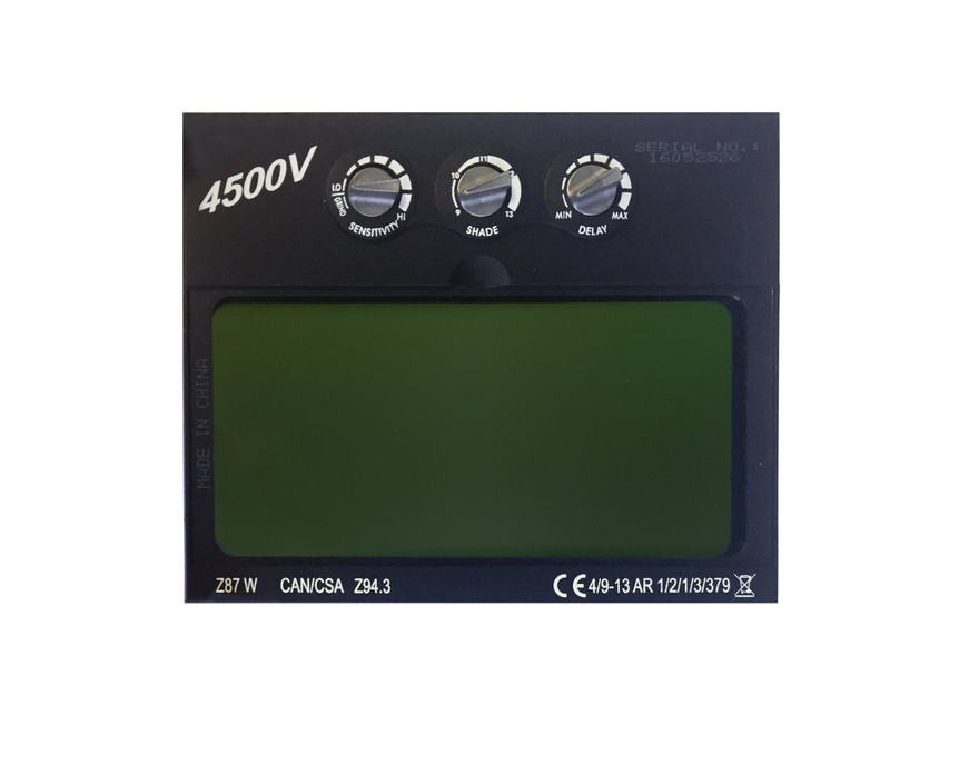 ArcOne 4500V Shade Master Professional-Grade Auto-Darkening Lens | 4 Light Shade | 9 - 13 Dark Shade | Variable