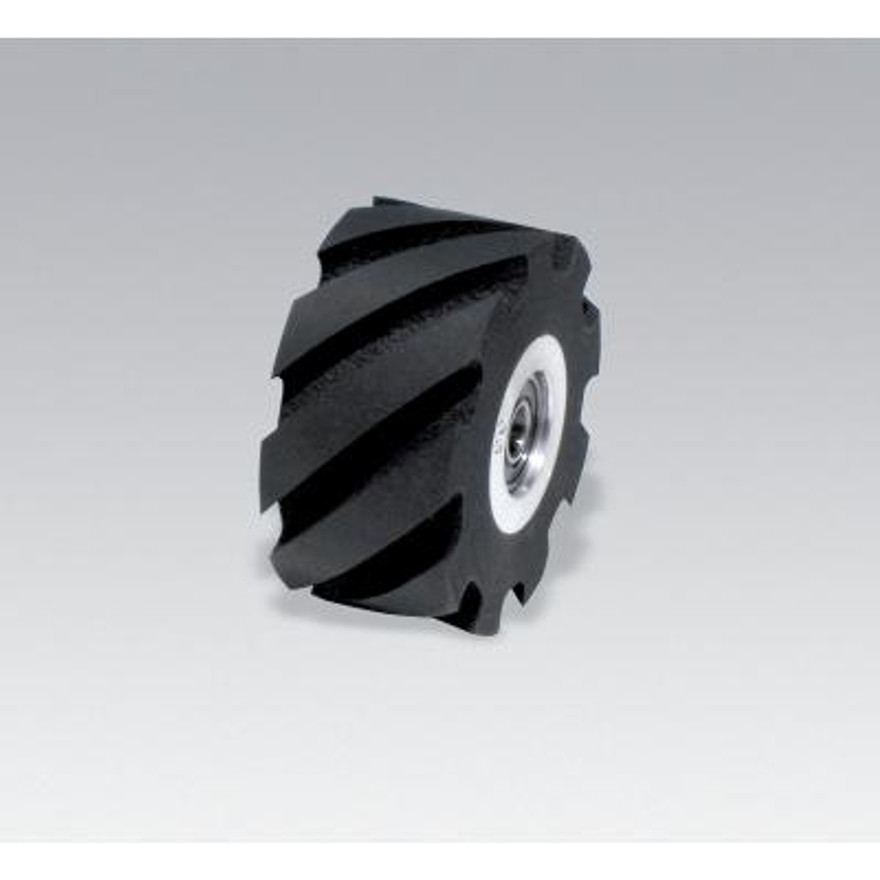 Dynabrade 15349 Contact Wheel Assembly | 2" Dia. x 1" W x 5/8" I.D. | Flat | 90 Duro Rubber