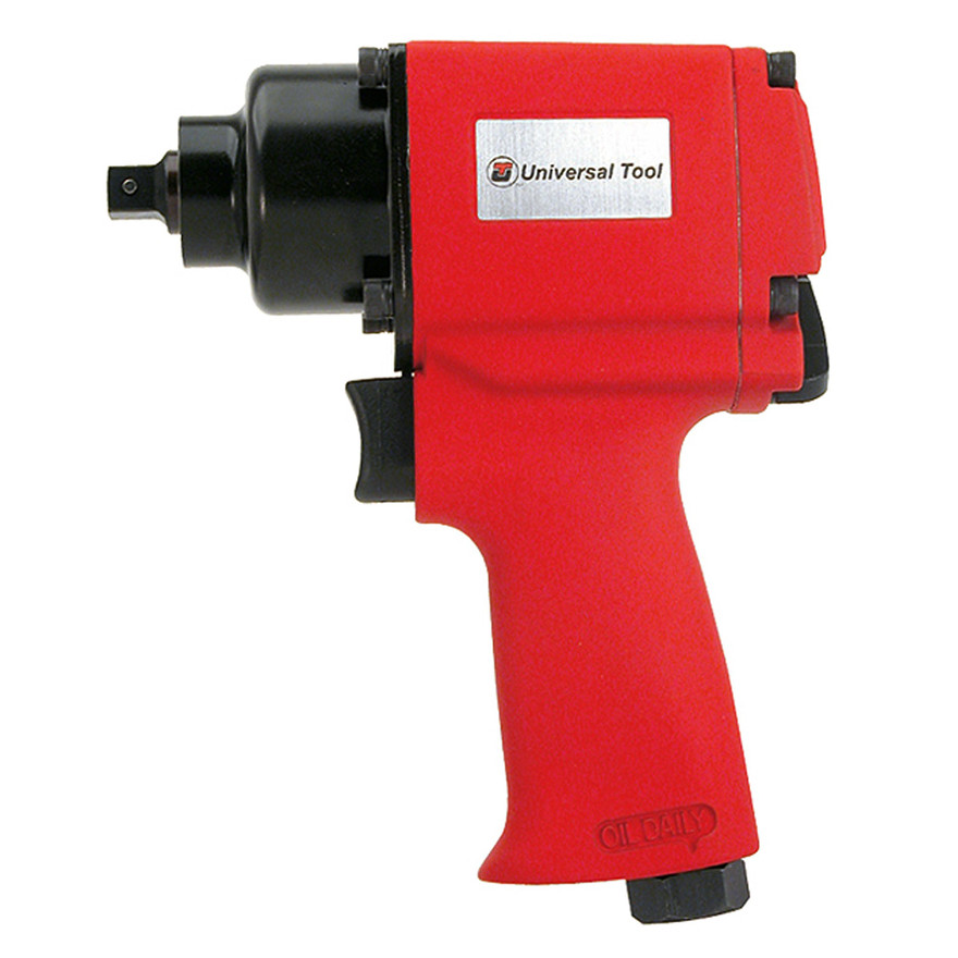 Universal Tool UT8070R-1 3/8" Pistol Grip Impact Wrench | 300 (ft.-lb.) Max Torque | 12,000 RPM | Handle Exhaust