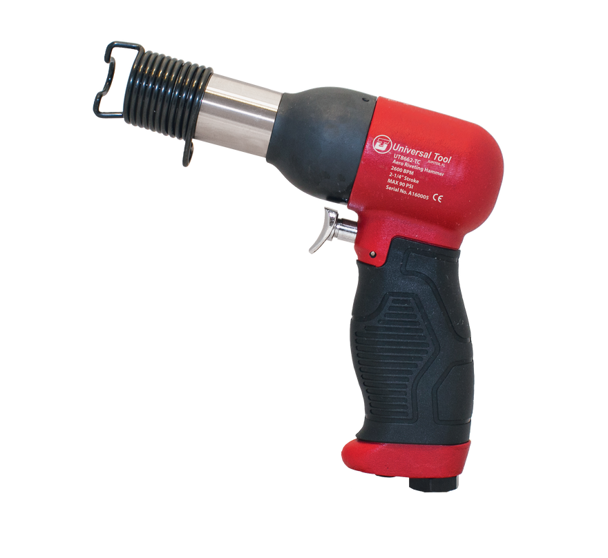 Universal Tool UT8662-TC 2X Aero Riveting Hammer | 2,600 BPM | 1/2" Bore | 2-1/4" Stroke