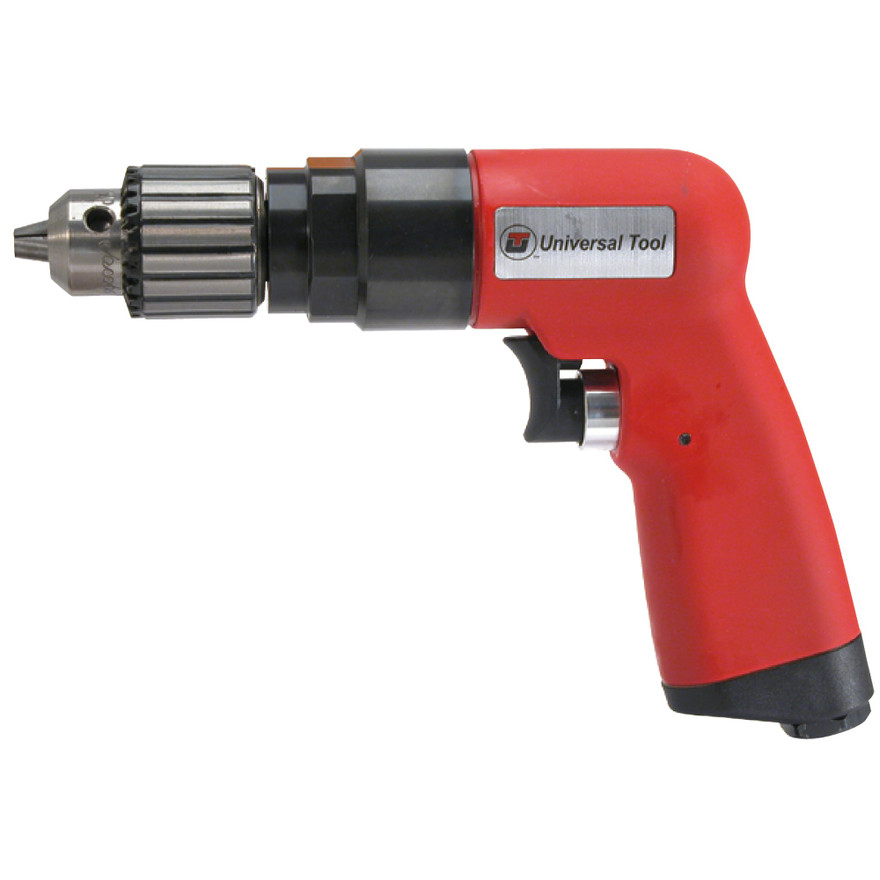 Universal Tool UT8895 Reversible Drill | 0.9 HP | 2,600 RPM | 3/8" Chuck | Handle Exhaust