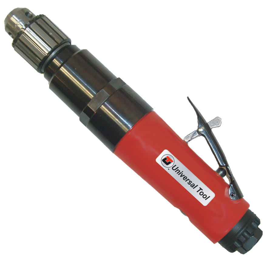 Universal Tool UT8893-60S Aircraft Straight Drill | 0.9 HP | 6,000 RPM | 3/8" Chuck | Rear Exhaust