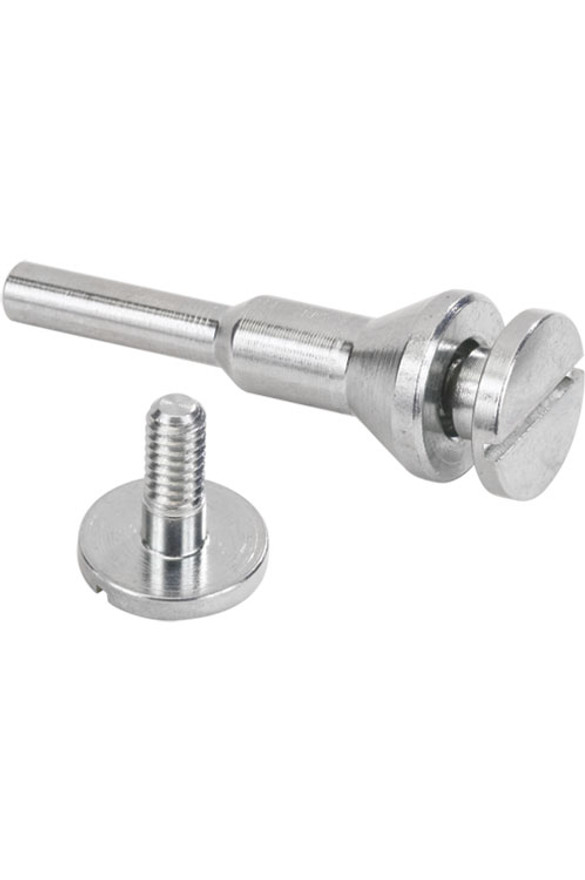 Walter Surface Technologies 11L007 Flush Mandrel | For 2" & 3" Wheels, 1/4" & 3/8" Arbor