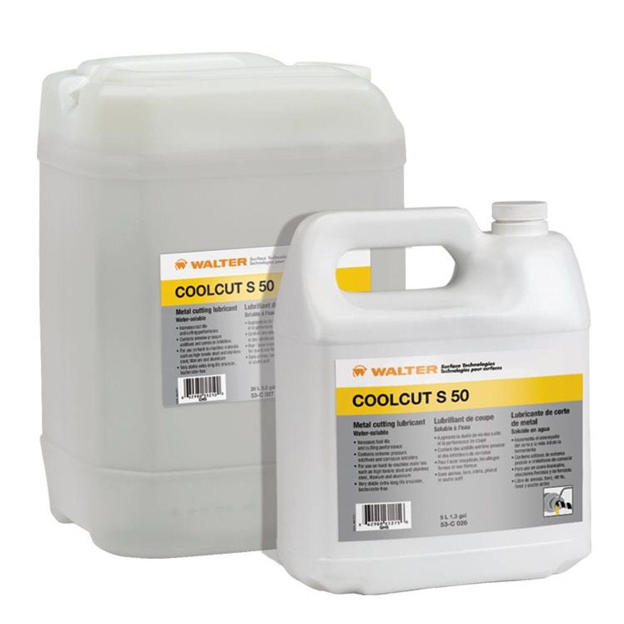 Walter Surface Technologies 53C028 Coolcut S-50 Water-Miscible Cutting Lubricant | 52.8 Gallon Capacity Volume