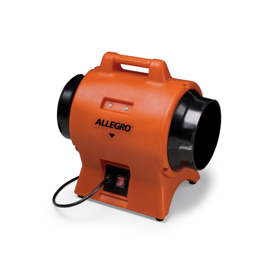 Allegro 9539-08 8" Axial AC Industrial Plastic Blower | 1/3 HP | 115V AC