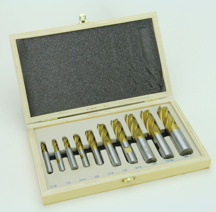 Palmgren 9670170 10 Piece End Mill Set Palmgren 9670170 10 Piece End Mill Set