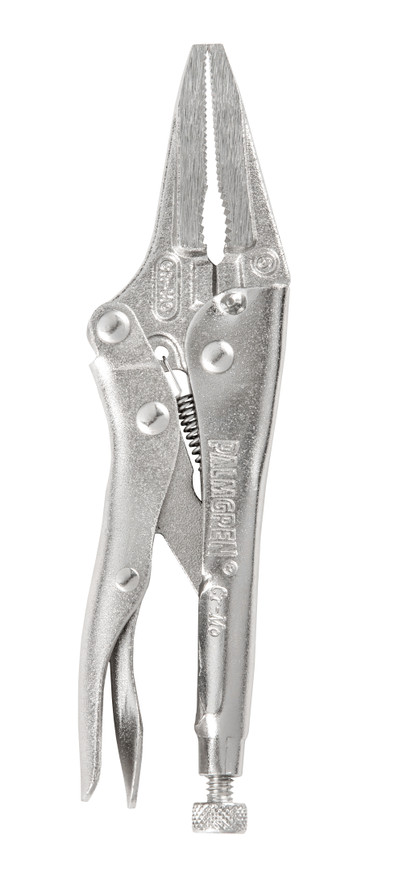 Palmgren 70650 Long Nose Locking Plier | 6" Max Open Capacity | 2" Max. Jaw Opening | 3/8" Jaw Width