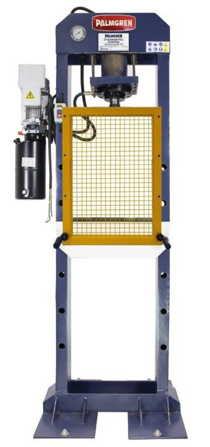 Palmgren 9661614 25 Ton Electric Pump Floor Hydraulic Press | 19" x 13.75" Throat Capacity | 19.5" x 23.5" Max. Work Diameter