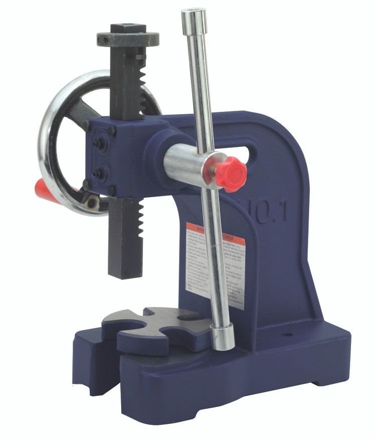 Palmgren 9661101 1 Ton Arbor Press | 4" Throat Capacity | 8" Swing | 4-3/8" Anvil Diameter