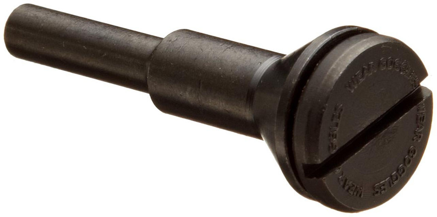 Weiler 56491 Mounting Mandrel | 1/4" Stem | 30,000 RPM | For 1" to 3" Cutoff Wheels with 1/4" & 3/8" Arbors