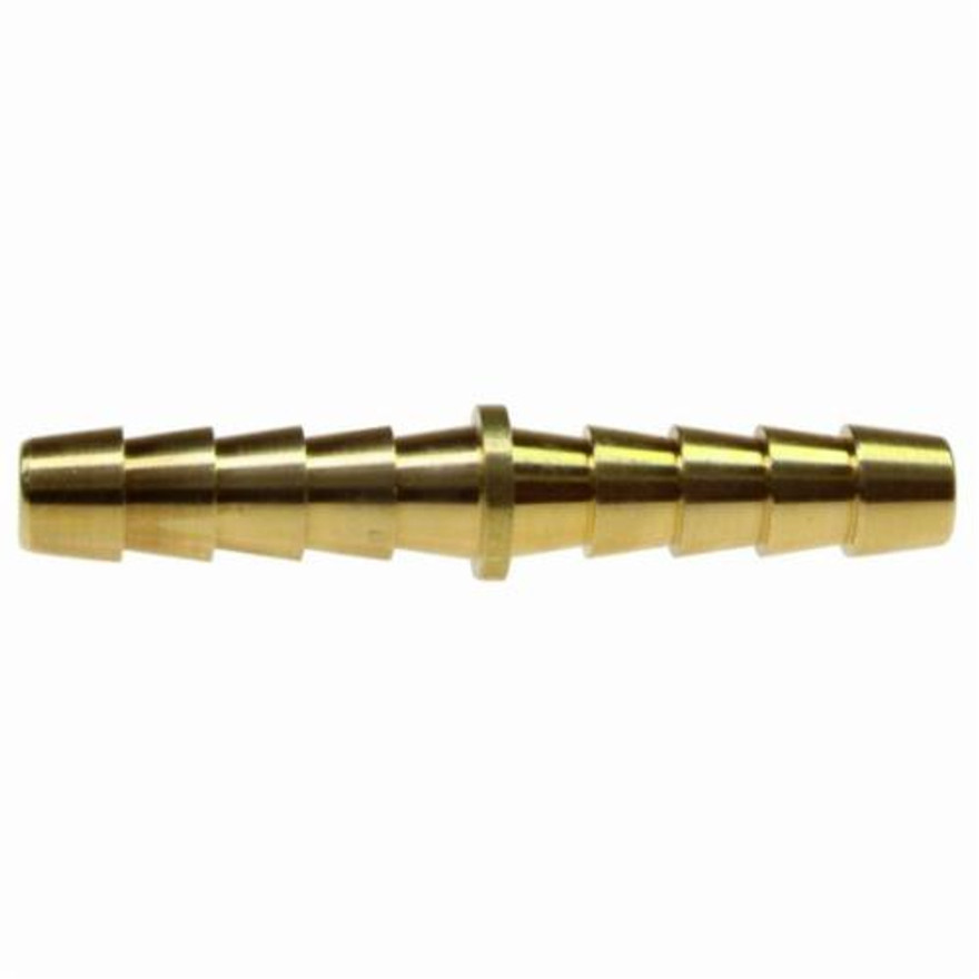 Coilhose Pneumatic BS06 Brass Hose Splicer | 3/8" Barbed | 250 PSI Max Pressure | Sold by Box of 25
