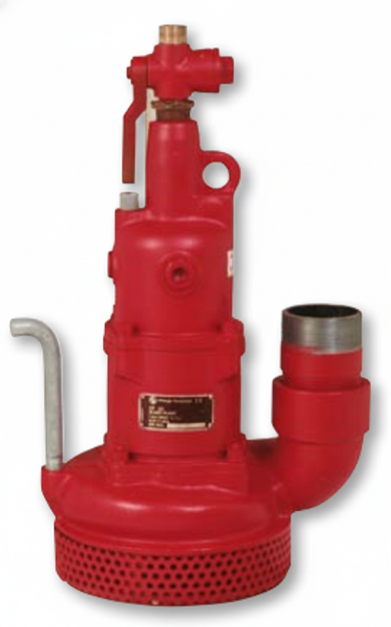 Chicago Pneumatic CP 0020 Air-Driven Sump Pump | 4 HP | 2.5" BSP Discharge | 3/4" Air Inlet | 22 mm Water Depth | 27,4 Max Head | Metric