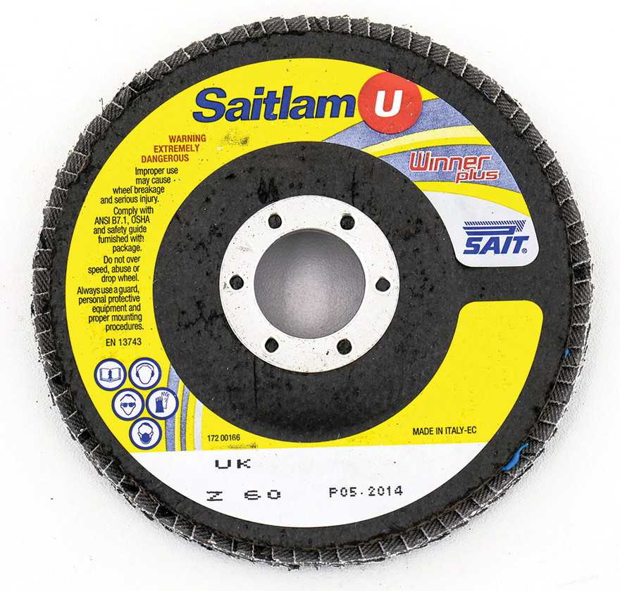 United Abrasives SAIT 73403 Saitlam UK Specialty Flap Disc | 4" Diameter | 5/8" Arbor Hole | Zirconium 80 Grit | Type 29 | Sold by Pack of 10