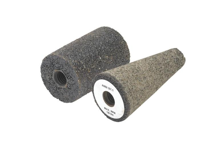 Walter Surface Technologies 12C121 Grinding Steel Cone | 16 Shape | 2" Diameter | Aluminum Oxide 16 Grit | 5/8" - 11 Arbor Hole | Sold by Box of 10